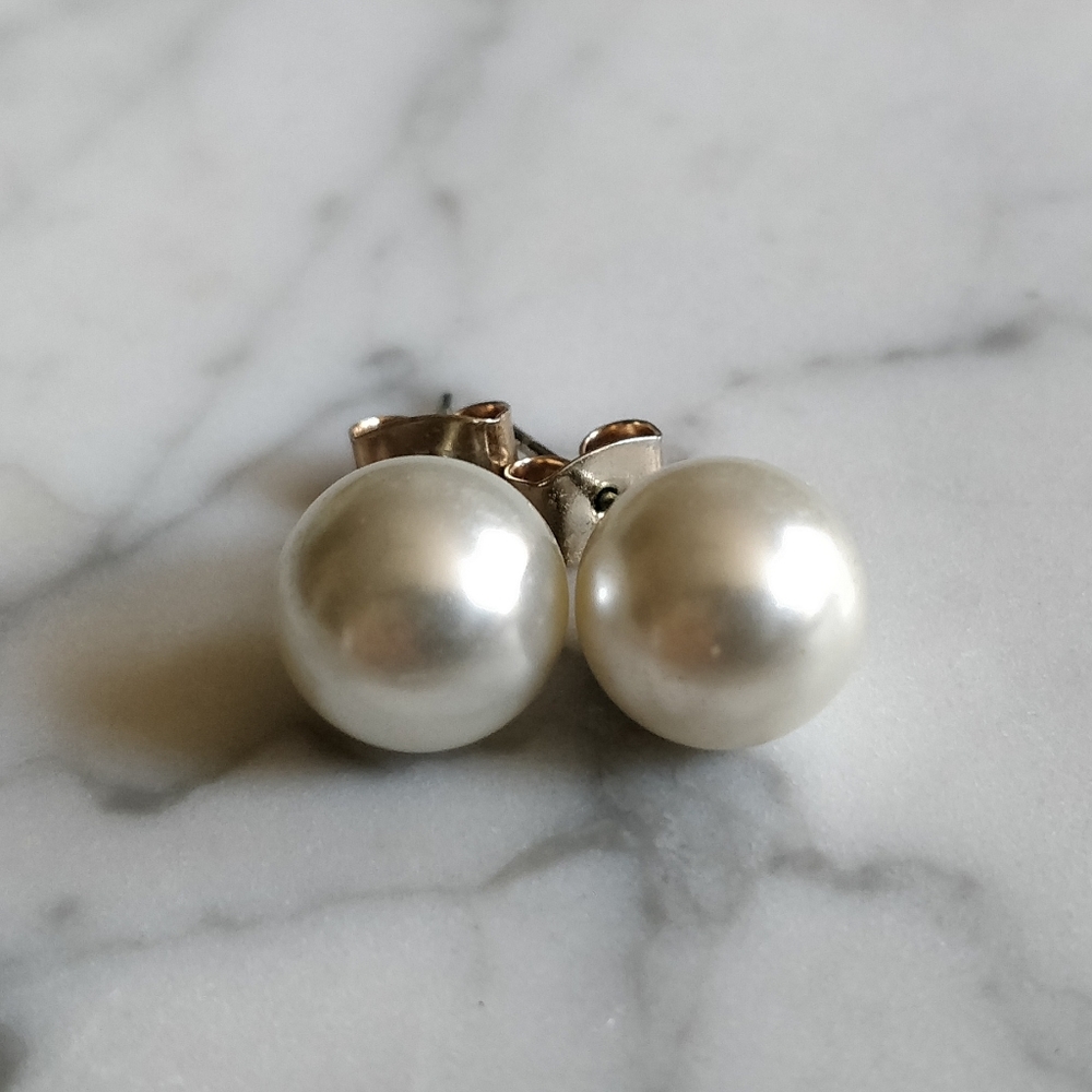 3 for $15 - Large Pearly Post Earrings